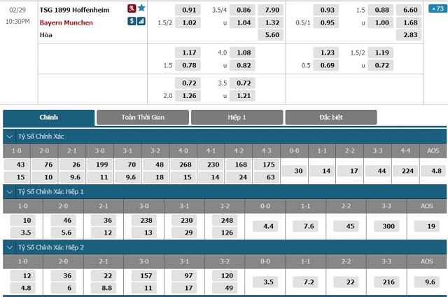 Nhận định tỷ lệ soi kèo Hoffenheim vs Bayern Munich, 21h30 ngày 29/2/2020