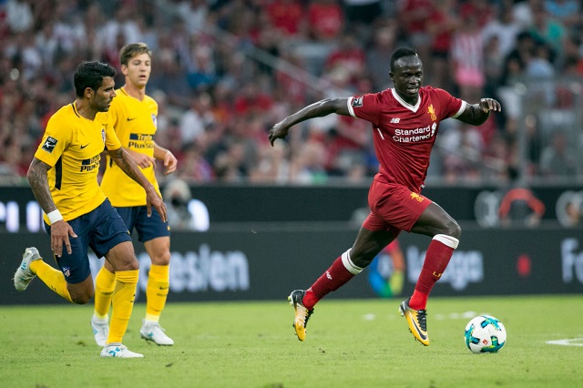 MUNICH, GERMANY - AUGUST 02: Sadio Mane of FC Liverpool controls the ball during the Audi Cup 2017 match between Liverpool FC and Atletico Madrid at Allianz Arena on August 2, 2017 in Munich, Germany. (Photo by Jan Hetfleisch/Bongarts/Getty Images)