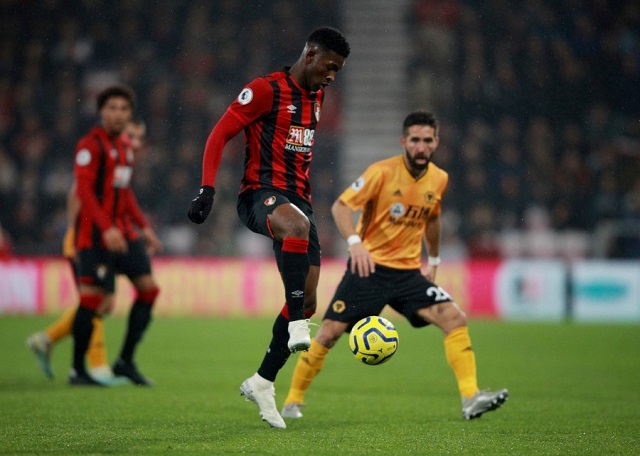 Soccer Football - Premier League - AFC Bournemouth v Wolverhampton Wanderers - Vitality Stadium, Bournemouth, Britain - November 23, 2019 Bournemouth’s Jefferson Lerma in action REUTERS/Ian Walton EDITORIAL USE ONLY. No use with unauthorized audio, video, data, fixture lists, club/league logos or 
